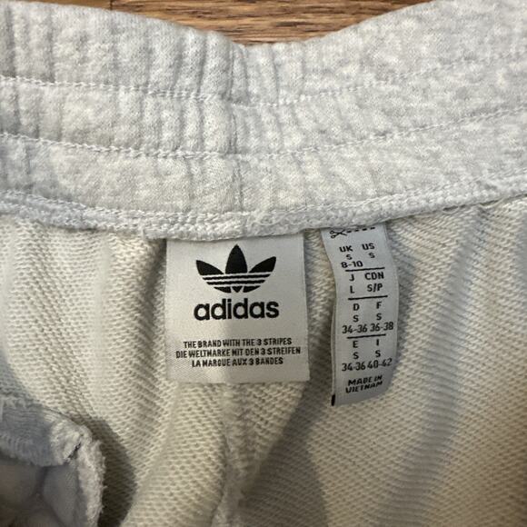Adidas VRCT Sweatpants Gray Small Green Drawstring White Stripes Vintage - Picture 5 of 7